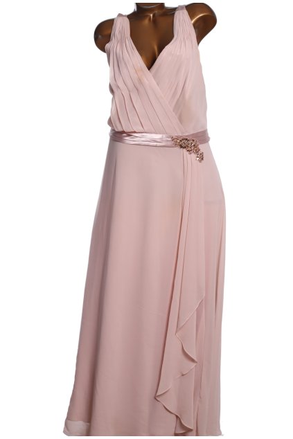 Dámské béžové, luxusní, kvalitní šaty s kamínky/ původní cena: 4200Kč / XXXL (48/50) / UK 22 / ANGLIE