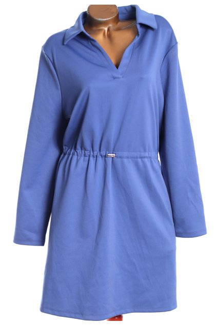 Dámské mikinové, modré, elatsické  šaty / XXXL+ (50/52) / UK 22/24 / ANGLIE