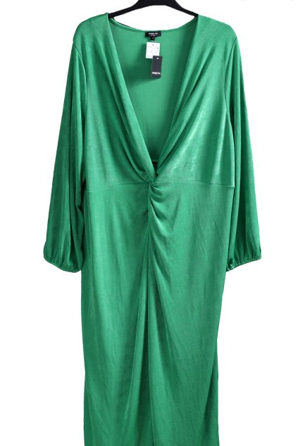 Dámské zelené, elastické šaty / Simply Be / XXXL+ ( (52/54) / UK 24/26  ANGLIE