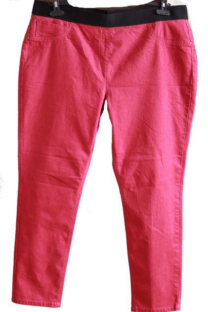 Dámské tmavě růžové džínové kalhoty Jegging / GEORGE / XXXL (50) / ANGLIE