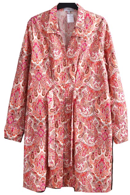 Dámské luxusní značkové barevné vzorované šaty na knoflíky  - velmi příjemná bavlna / NEXT / XXXL (50) / UK 22 /ANGLIE