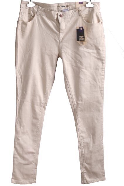 Dámské bílé elastické džíny / DOROTHY PERKINS / (46) / UK 18 / ANGLIE