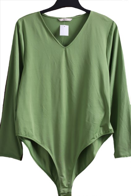 Dámské zelené bodyčko / TU/ XXXXL (50/52) / 22/24 / ANGLIE