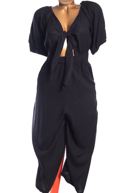 Dámský černý overal / ASOS / XXL (46/48) / UK 18  / ANGLIE