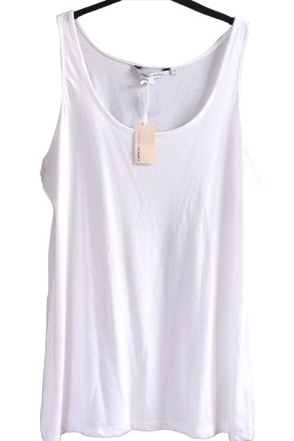 Dámská bílá tílková halenka / CAPSULE / XXXXL+ (56) / UK 28 / ANGLIE