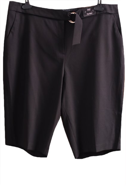 Dámské černé kraťasy - bermudy  / F&F / XXXL (50) / UK 22 / ANGLIE