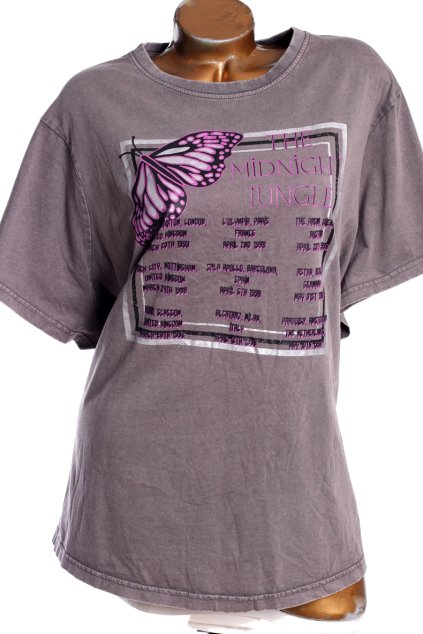 Dámské hnědé triko s nápisem / Simply be / XXXXL+ (60) /  UK 32 / ANGLIE