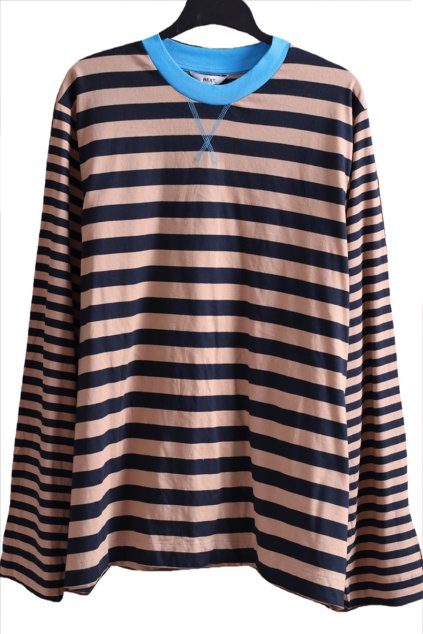 Dámské modro-hnědé pruhované triko  / NEXT / XXXL (50/52) / UK 22 / ANGLIE