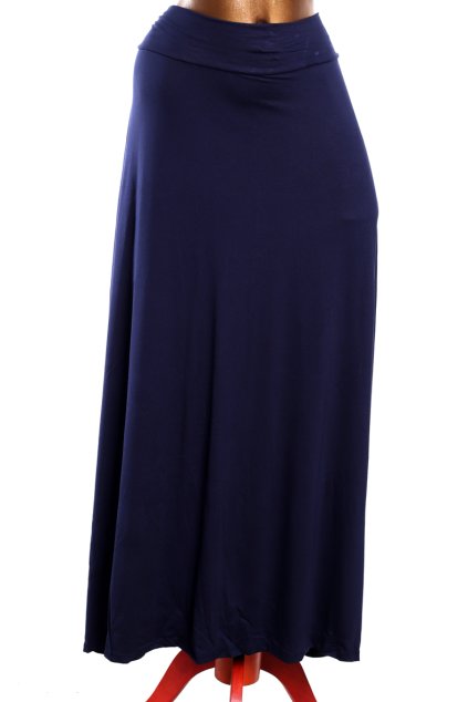 Dámská dlouhá tmavě modrá sukně / CAPSULE  / XXXXL (56) / UK 28/ ANGLIE
