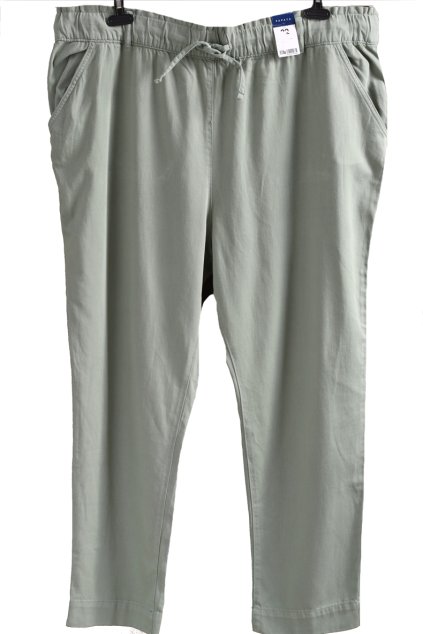 Dámské khaki kalhoty / PAPAYA / XXXL (50) / UK 22 / ANGLIE