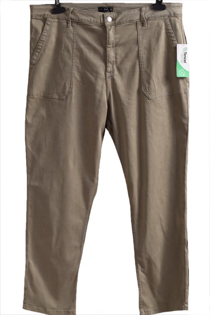 Dámské khaki kalhoty  / F&F / XXXL (48/50) / UK 22 / ANGLIE