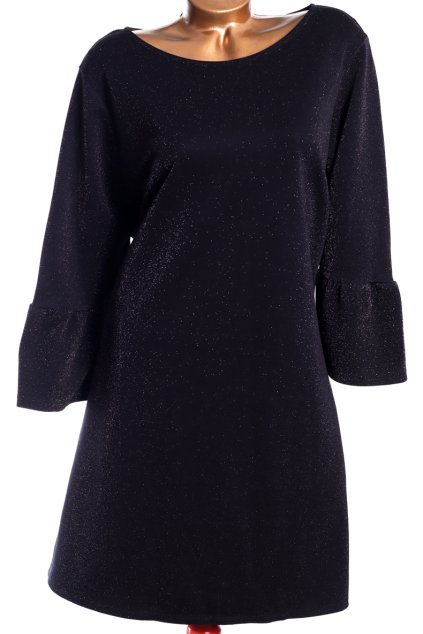Dámské černé šaty se třpytkami / F&F / XXXXL (50) / UK 22/ ANGLIE