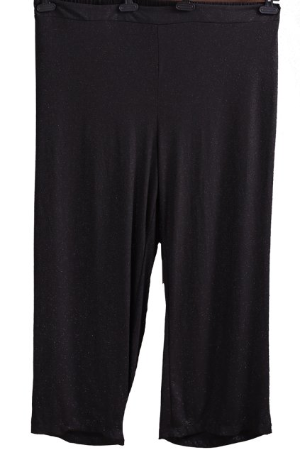 Dámské značkové společenské černé třpytivé kalhoty / MCO / XXXL 56 / UK 28 / ANGLIE