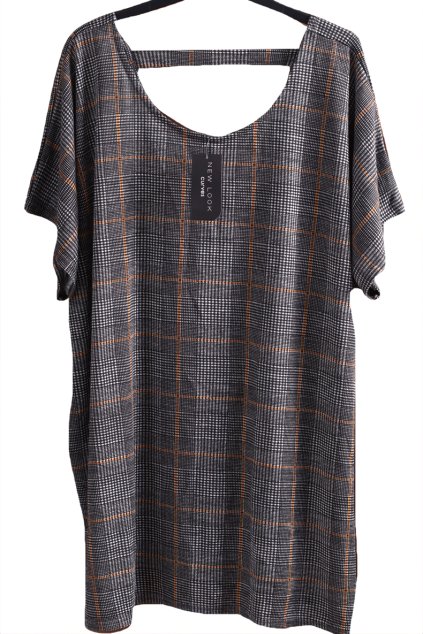 Dámská černo-žluto-bílá kostkovanází  halenka  / NEW LOOK - XXXXL (56) / UK 28 / ANGLIE