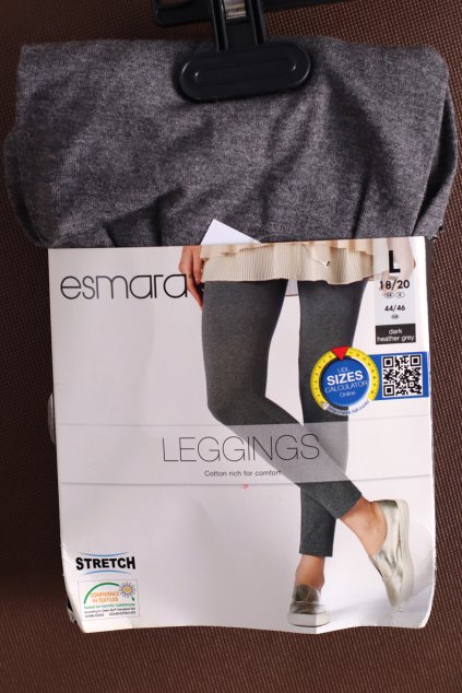 Dámské šedé legíny / ESMARA / XXL (44-46) / UK 18 / ANGLIE