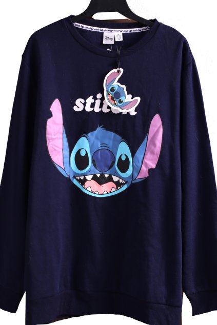 Dámská modrá mikina se stitchem / Primark / XXXXL (50/52/54) / UK 22/24 / ANGLIE