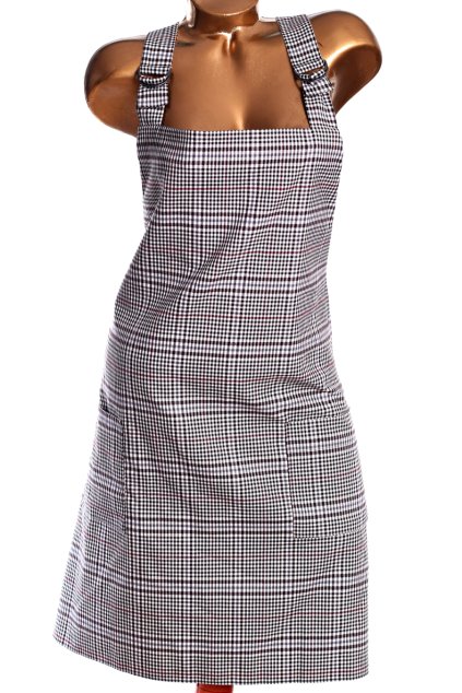 Dámské černo-modro-červeno--bílé kostkované šaty NA ROLÁK / GEORGE / XXXL (50) / UK 22 / ANGLIE