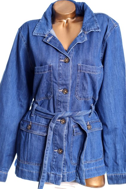 Dámská modrá džínová bunda / NEXT / XXXXL (50/52) / UK 22 / ANGLIE
