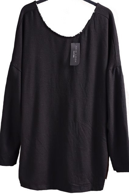 Dámská černá svetříková halenka se zavazováním / NEW LOOK / XXXXL (52) / UK 24 / ANGLIE