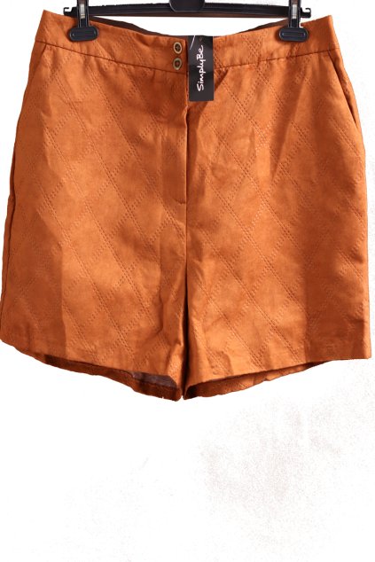 Dámské hnědé manšestrové šortky / SIMPLY BE  / XXXL (48) / UK 20 / ANGLIE