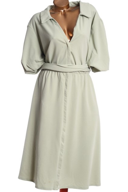 Dámské dlouhé zimní zelené šaty/ ASOS / 5XL (56) / UK 28 / ANGLIE