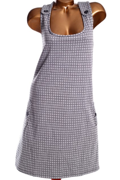 Dámské šedo-černé kostkované šaty / GEORGE / XXXL (52) / UK 24 / ANGLIE