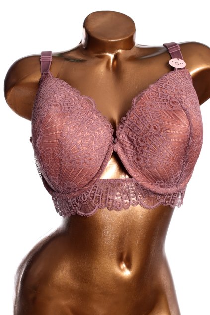 Dámská béžová podprsenka s krajkou / GEORGE / UK 40F / ANGLIE