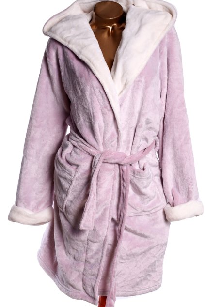 Dámský růžovo-bílý župan / LOUNGE SLEEP DEBENHAMS / XL (48/50) UK 20/22 / ANGLIE