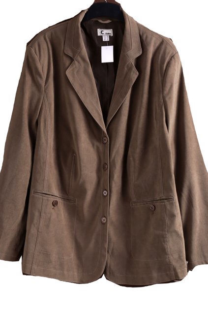 Dámské  khaki značkové sako   / CC / XXXL (52) /  UK 24 / ANGLIE