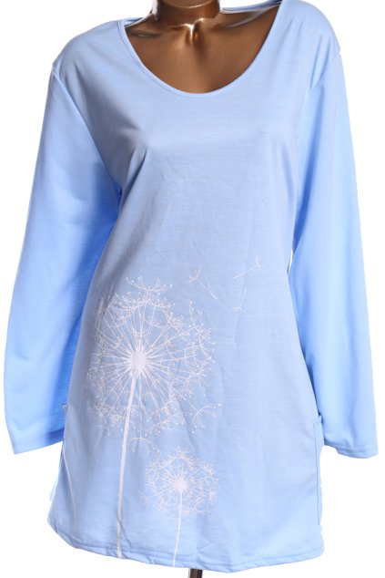 Dámské  modré šaty  s pampeliškou /  XXXL (48/50/52+) / UK 20/22+  / ANGLIE