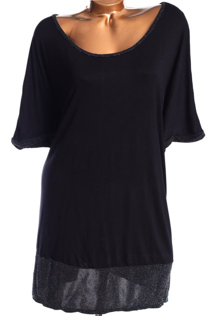 Dámksá  černá halenka s třpytkami / YOURS / XXXL (50/52) / UK 22/24 / ANGLIE