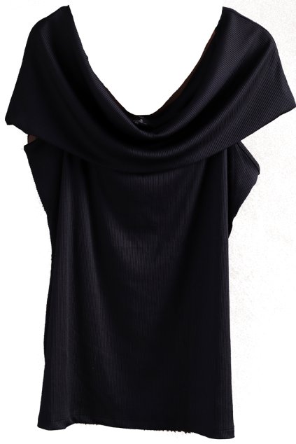 Dámská černá žebrovaná halenka na ramínka /NEXT  / XXXL (50) / UK 22 / ANGLIE