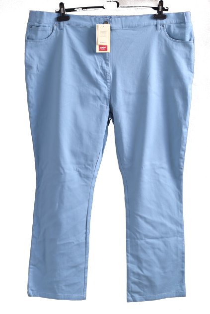 Dámské kvalitní modré kalhoty  / COTTON TRADERS /  XXXXL (52) / UK 24 / ANGLIE