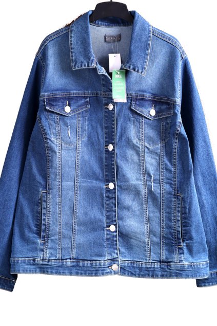 Dámská modrá džínová bunda / PAPAYA / XXL (54/56) / UK 26/ ANGLIE
