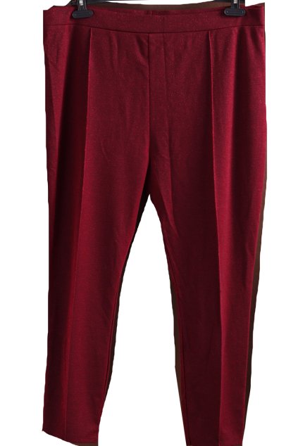 Dámské červené třpytivé kalhoty / TU / XXL 50 / UK 22 / ANGLIE