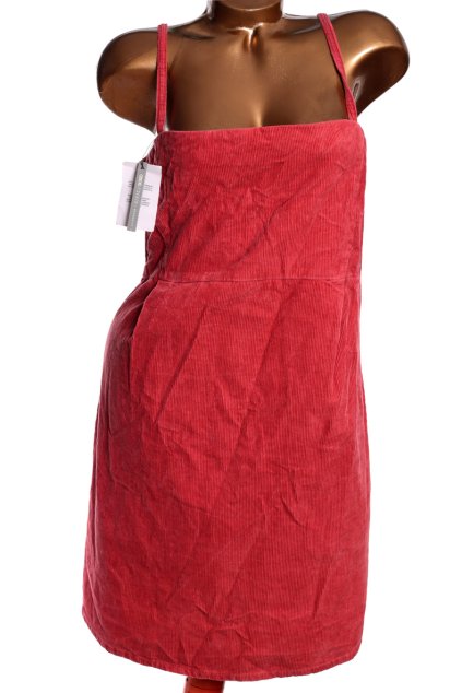 Dámské cihlové manšestrové šaty / ASOS / XXL (48/50) / UK 20/22  / ANGLIE