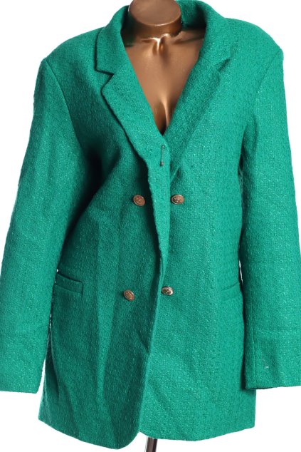 Dámský smaragdově zelený kabát / NEXT TAILORING / XXXXL (52) / UK 24  / ANGLIE