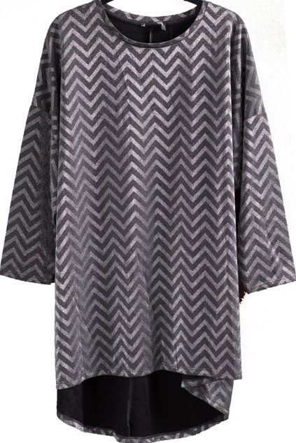 Dámské černo-šedé třpytivé šaty / XXXXL (52) / UK 24 / ANGLIE