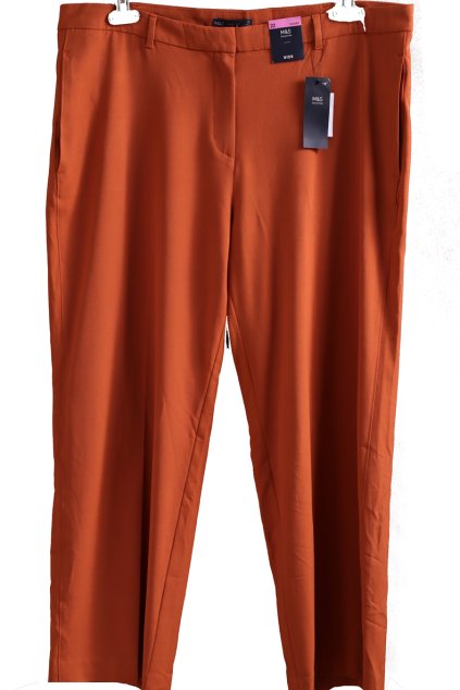Dámské hnědé kalhoty  / Marks & Spencer / XXXL (50) / UK 22 / ANGLIE