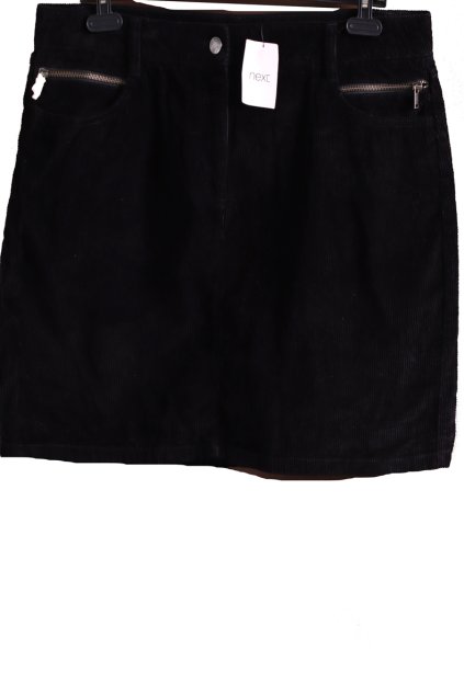 Dámská manšestrová černá sukně / NEXT / XXXL (48) / UK 20 / ANGLIE