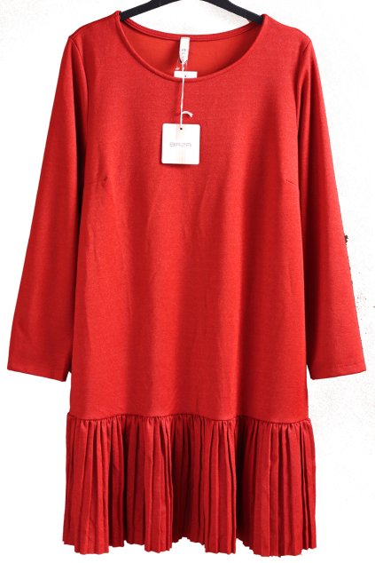 Dámské cihlové třpytivé šaty / BAZA/  XXXL (46/48) / UK 20  / ANGLIE