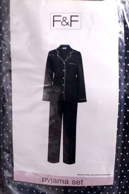 Dámské modré pyžamo s puntíky / f&f / XXXL (48/50) / UK 20/22 / ANGLIE