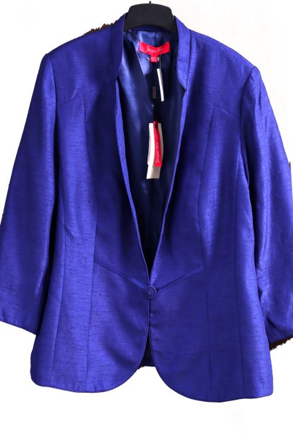 Dámské značkové  tmavě modré sako PC - 5000,- / JACQUES VERT / XXXL (50) / UK 22/ ANGLIE