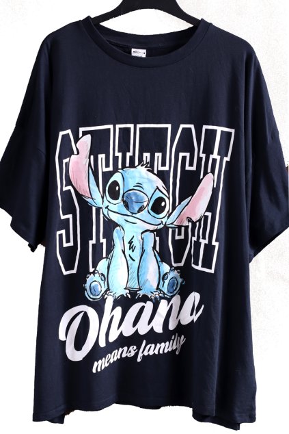 Dámské modré triko se stitchem / GEORGE / XXL (52) / UK 24 ANGLIE