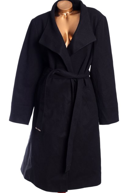 Dámský kvalitn černý kabát / YOURS /  XXXXL (50/52) / UK 22/24 / ANGLIE