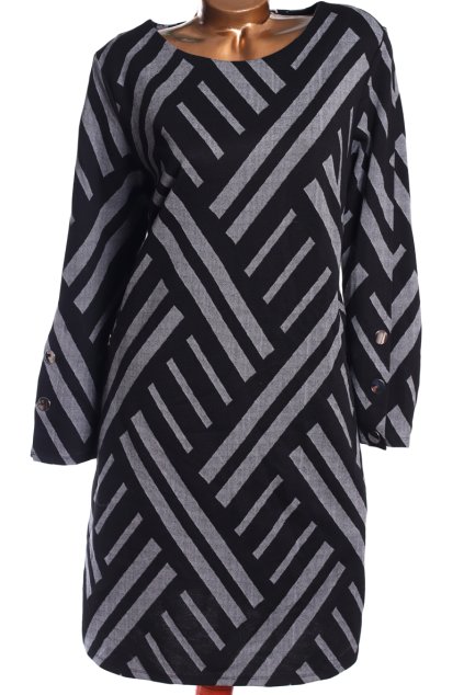 Dámské černo-šedé zimní šaty /WALLIS / XXL (46/48) / UK 18 / ANGLIE