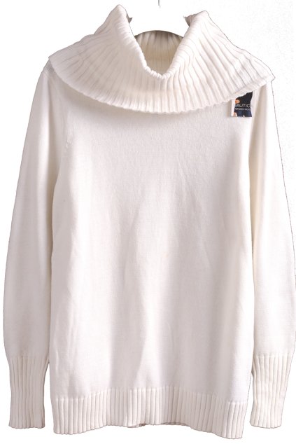 Dámský svetrový  bílý rolák / NAUTICA  / XXL (46/48/50) / UK 20/22 /  ANGLIE