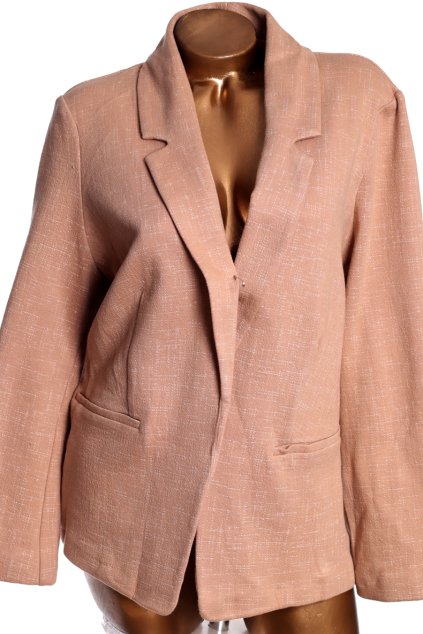 Dámské světle hnědé sako / Marks & Spencer/ XXXL (50) / UK 22/ ANGLIE