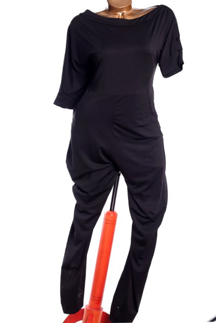 Dámský černý overal  / XXL (46) / UK 18 /  ANGLIE