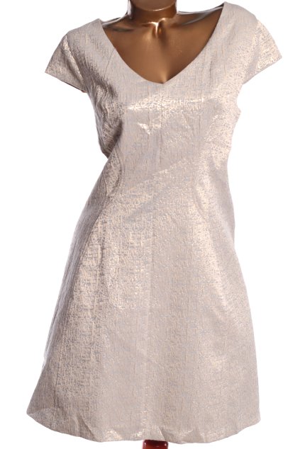 Dámské společenské šedo-zlaté šaty / George / XXXL (48) / UK 20 / ANGLIE